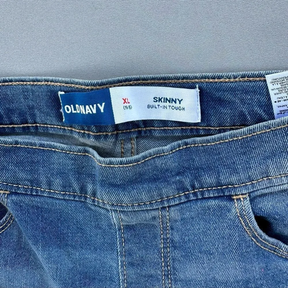 🎉5 for $45🎉NWT Old Navy Skinny Jeans Girls Size XL 14-16 Blue Denim